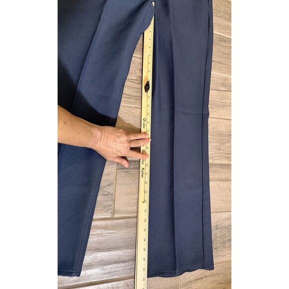 Vintage Levis Sta-Prest 517 Pants Men's 34x32 Bootcut Talon Zip Blue Pants - Picture 3 of 8